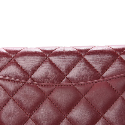 Chanel Lambskin Quilted Wallet On Chain WOC Red 14 of 15