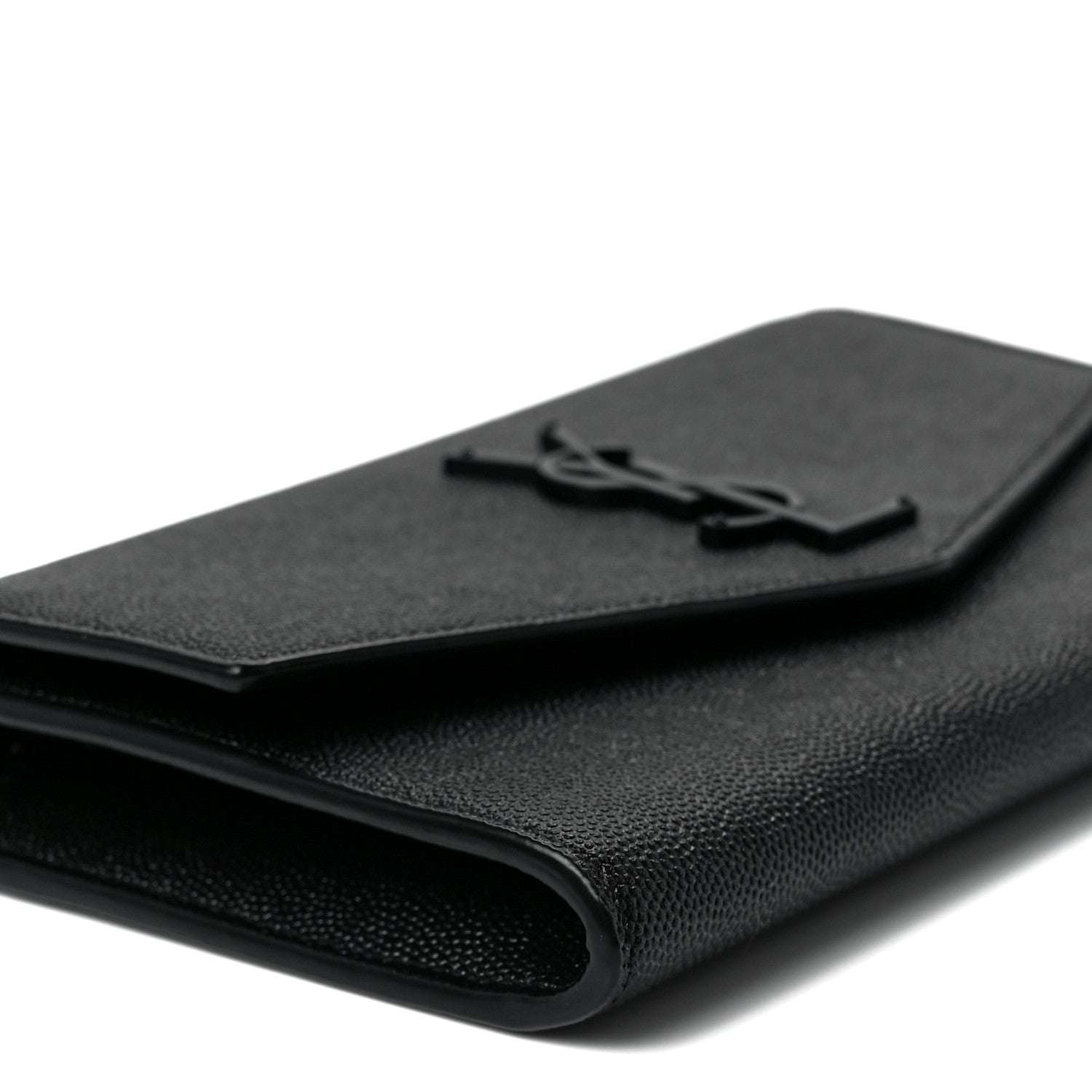 Saint Laurent Grain de Poudre Uptown Chain Wallet Black 9 of 10