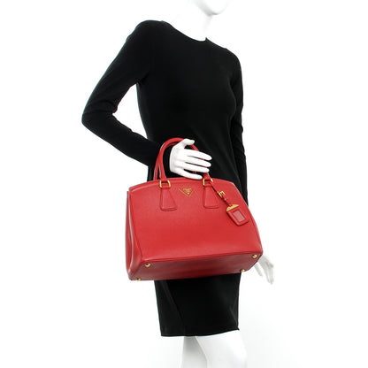 Prada Saffiano Lux Parabole Tote Fuoco 2 of 7
