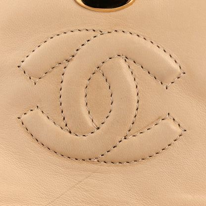 Chanel Lambskin Quilted Mini Camellia Flap Beige 12 of 15