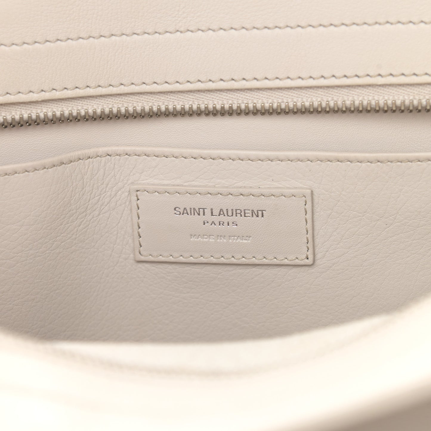 Smooth Calfskin Heart Embroidered Baby Monogram Downtown Cabas New Milk