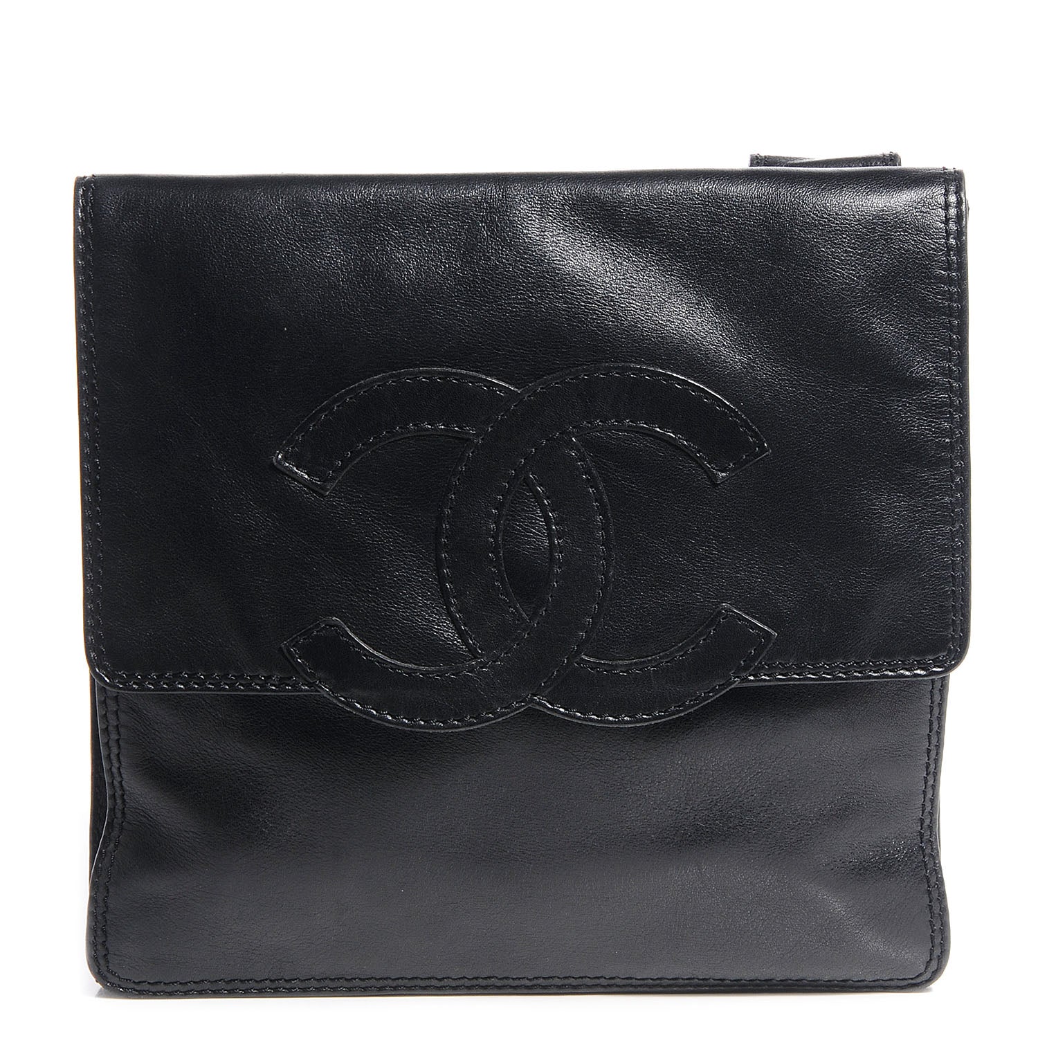 Chanel Lambskin CC Shoulder Bag Black 1 of 7