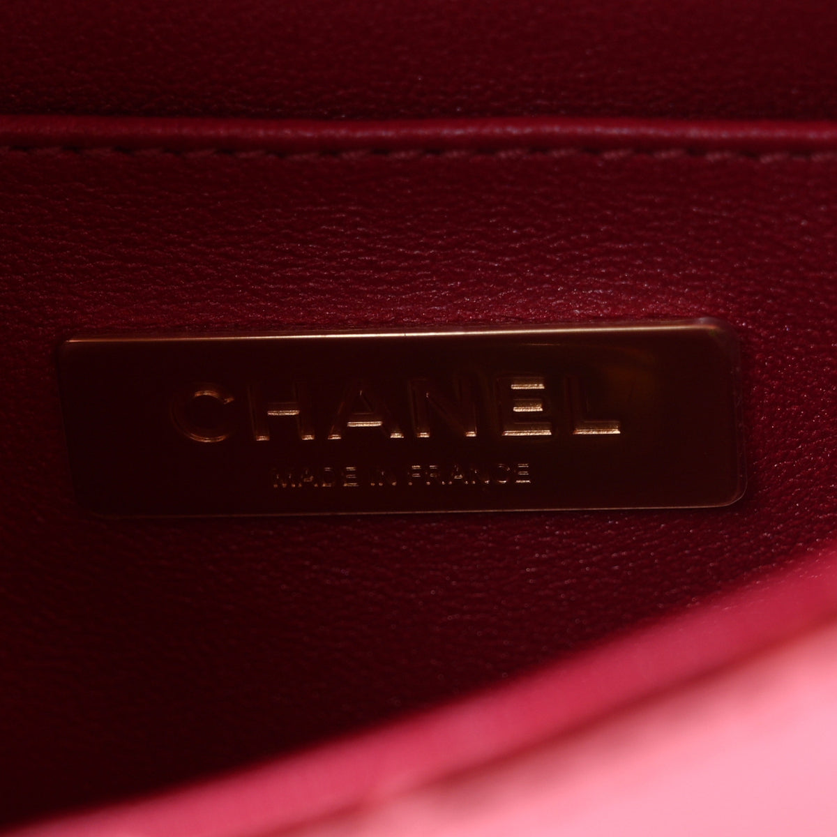 Chanel Mirror Calfskin Metallic Lambskin Quilted Hollywood Boulevard Mini Flap With Star Coin Purse Pink 7 of 12