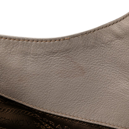 Prada Soft Calf Chain Tote Ghiaccio 11 of 17