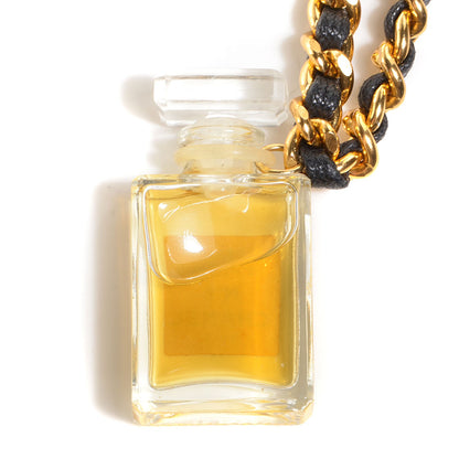 Chanel N°5 Perfume Chain Link Necklace Gold 5 of 8