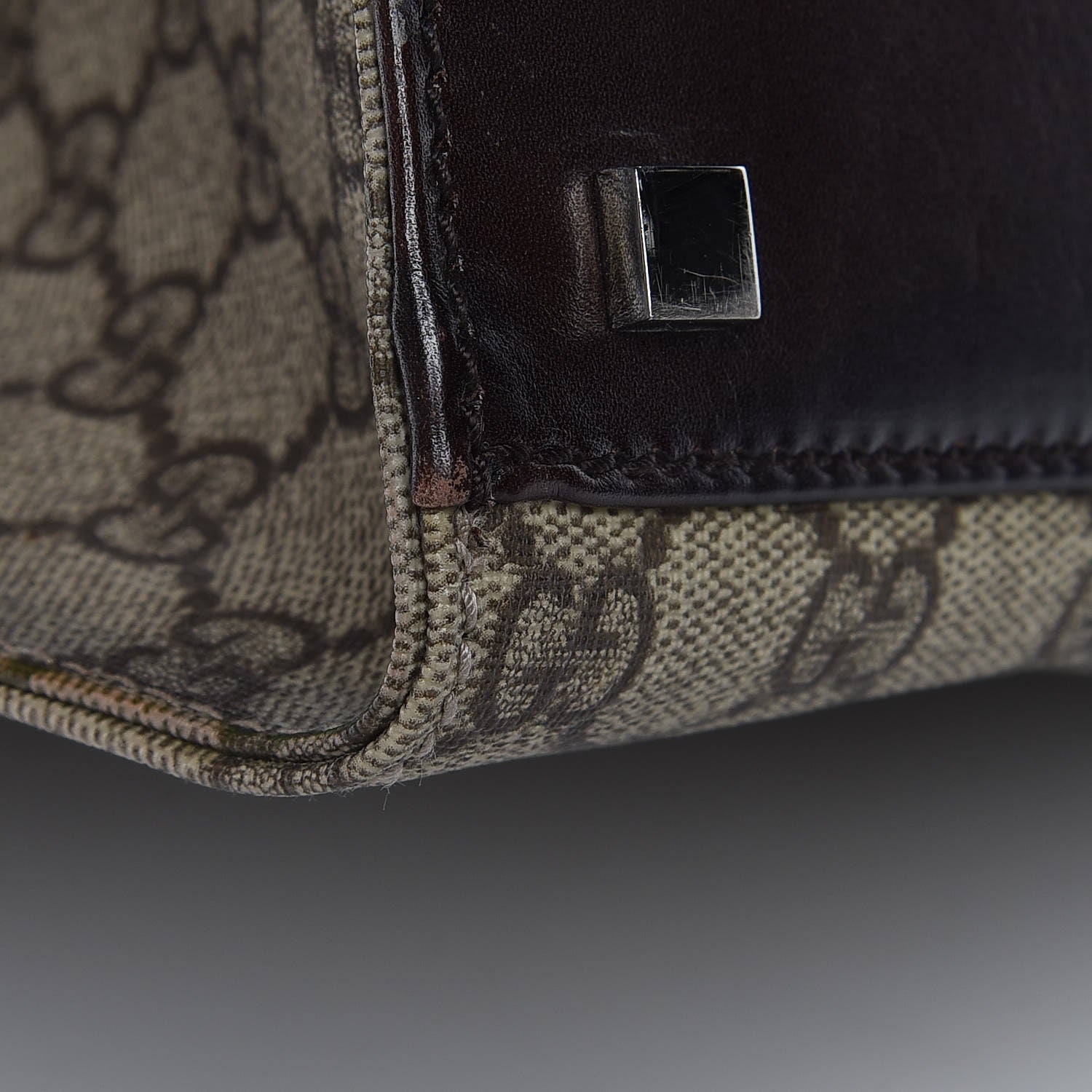 Gucci GG Plus Monogram Small Vertical Tote Dark Brown 13 of 15