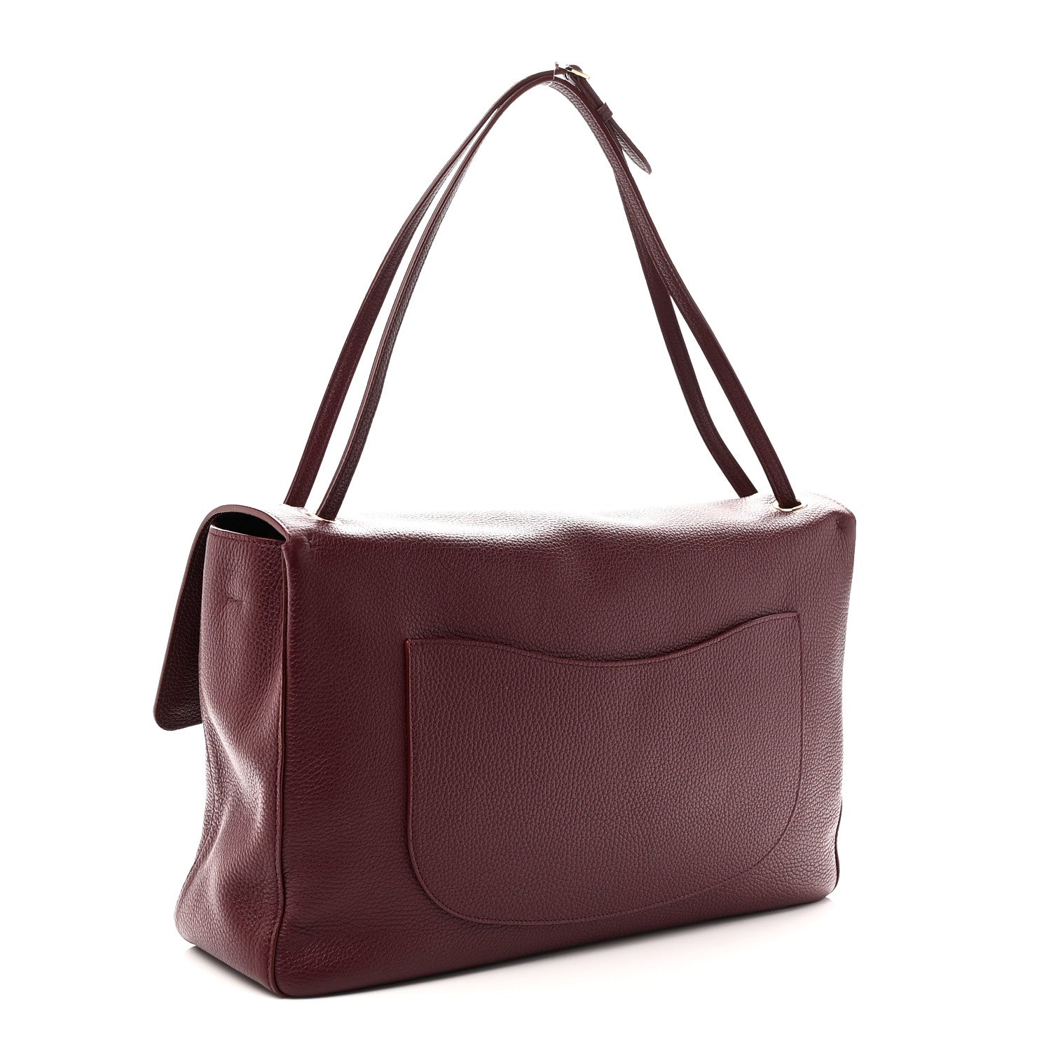 Chanel Grained Calfskin Souplissimo Maxi Flap Burgundy 3 of 11