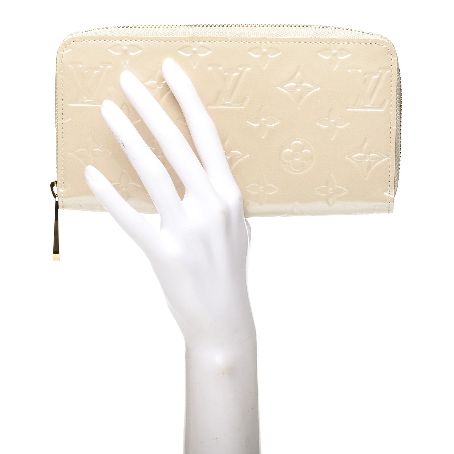 Louis Vuitton Vernis Zippy Wallet Blanc Corail 2 of 6
