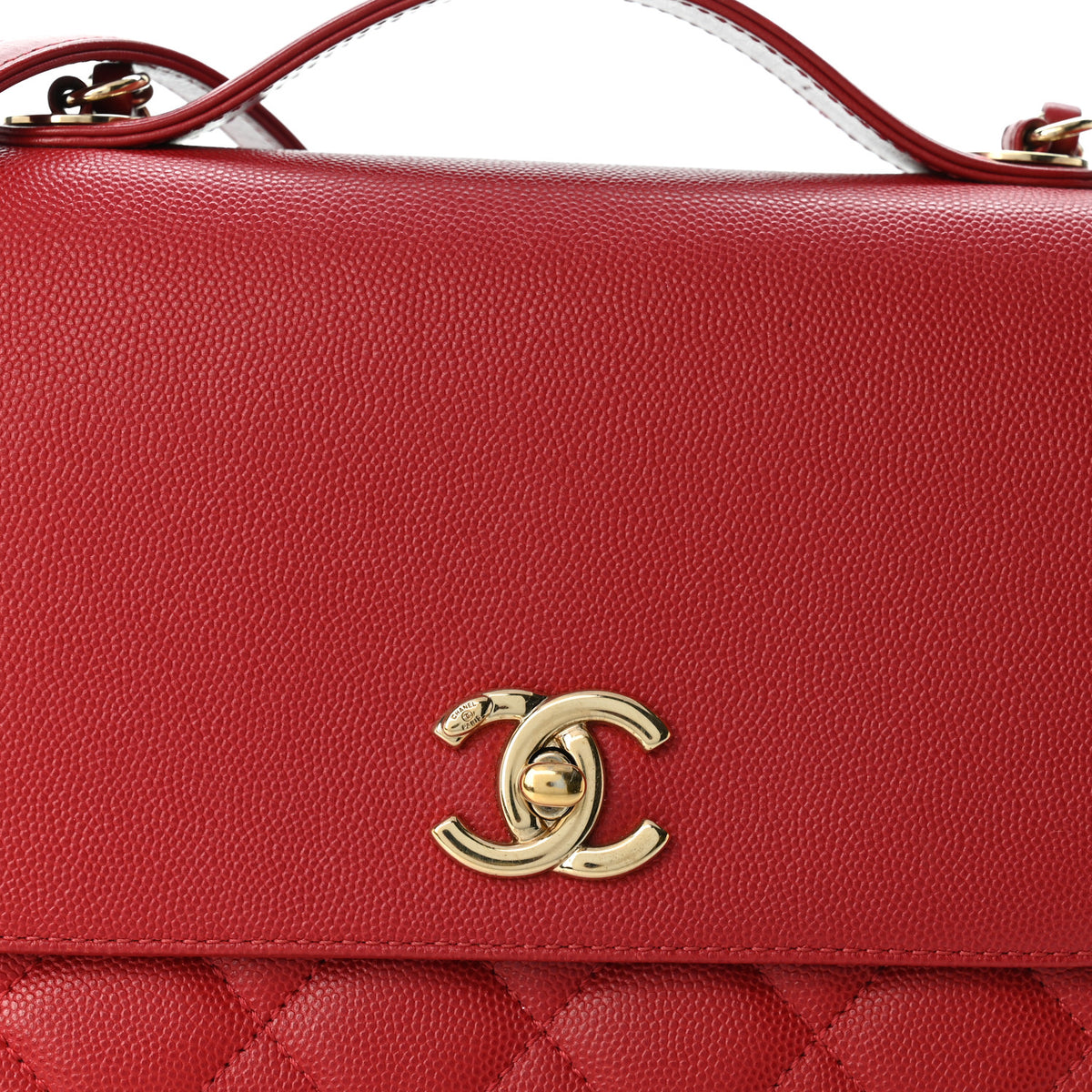 Chanel Caviar Quilted Medium Business Affinity Flap Red 8 of 10