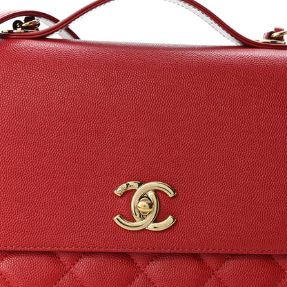 Chanel Caviar Quilted Medium Business Affinity Flap Red 8 of 10