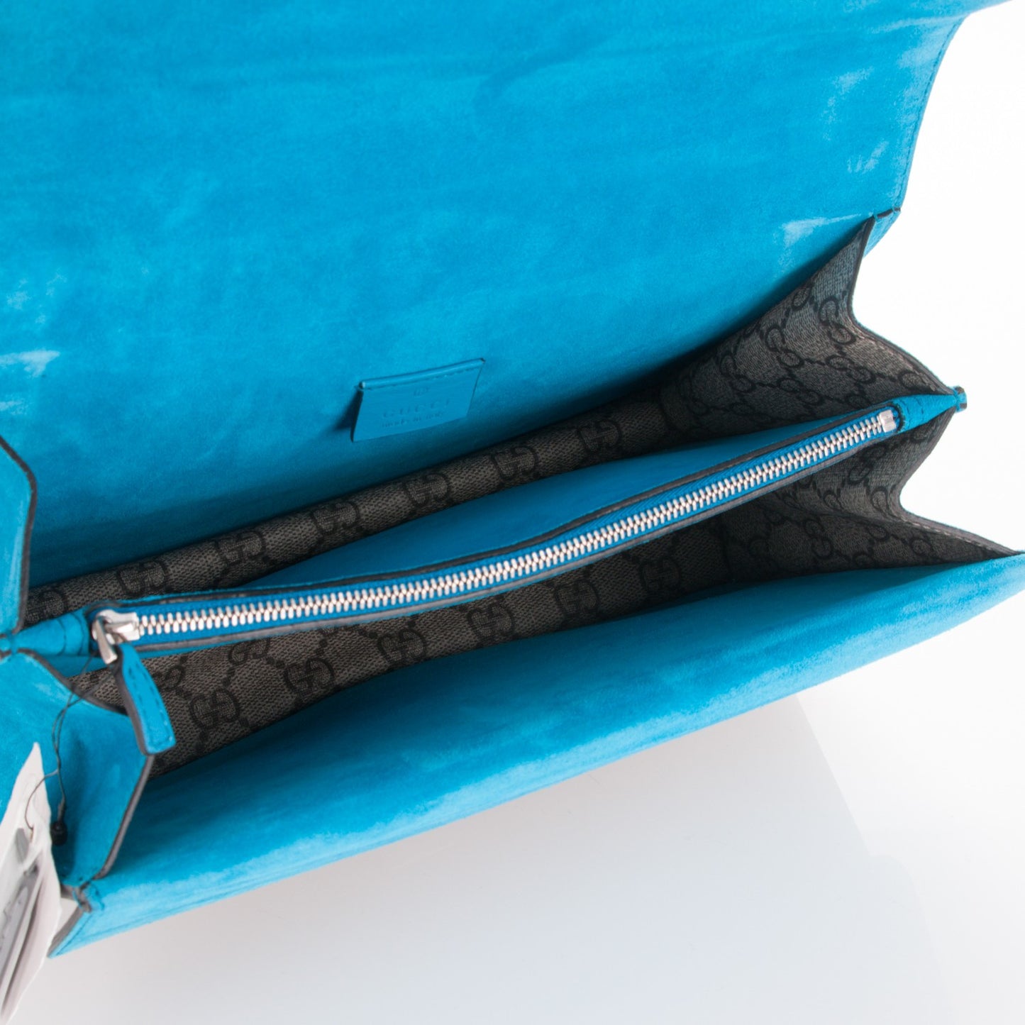 GG Supreme Monogram Small Dionysus Shoulder Bag Bright Turquoise