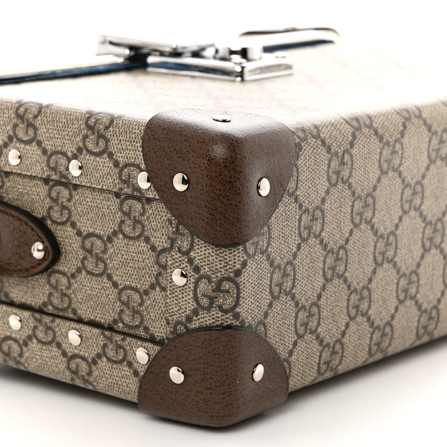 GG Supreme Monogram Globe-Trotter Beauty Case Brown