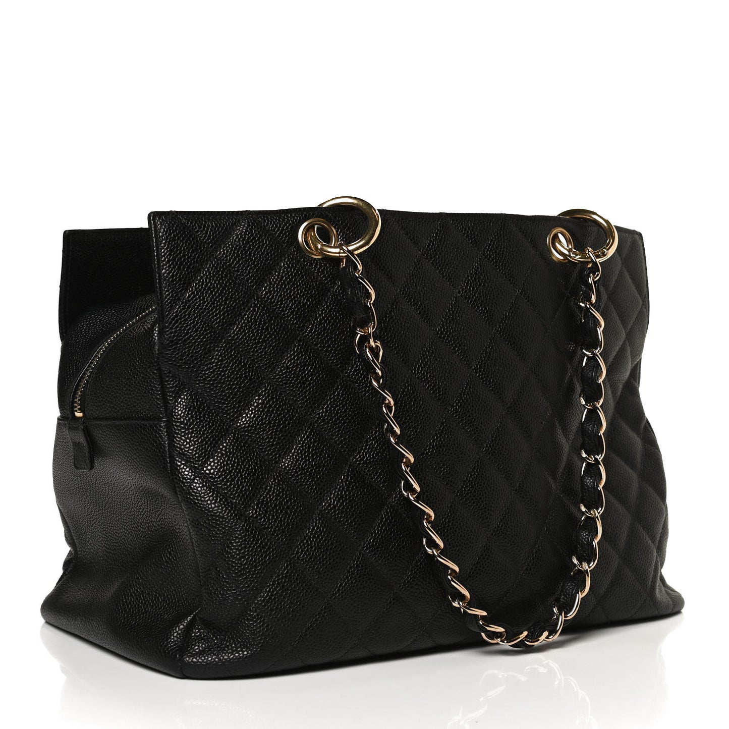 Caviar Quilted Grand Timeless Tote GTT Black
