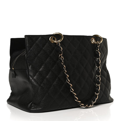 Chanel Caviar Quilted Grand Timeless Tote GTT Black 3 of 12