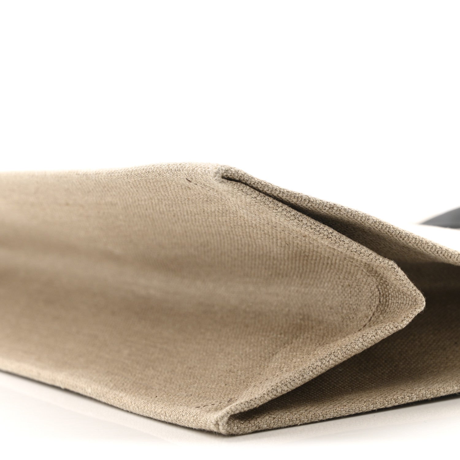 Saint Laurent Linen Calfskin Rive Gauche Tote Greggio Natural 10 of 13
