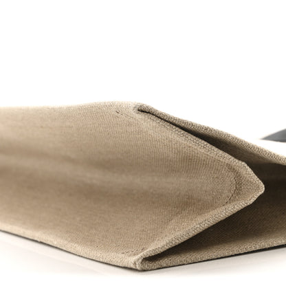 Saint Laurent Linen Calfskin Rive Gauche Tote Greggio Natural 10 of 13