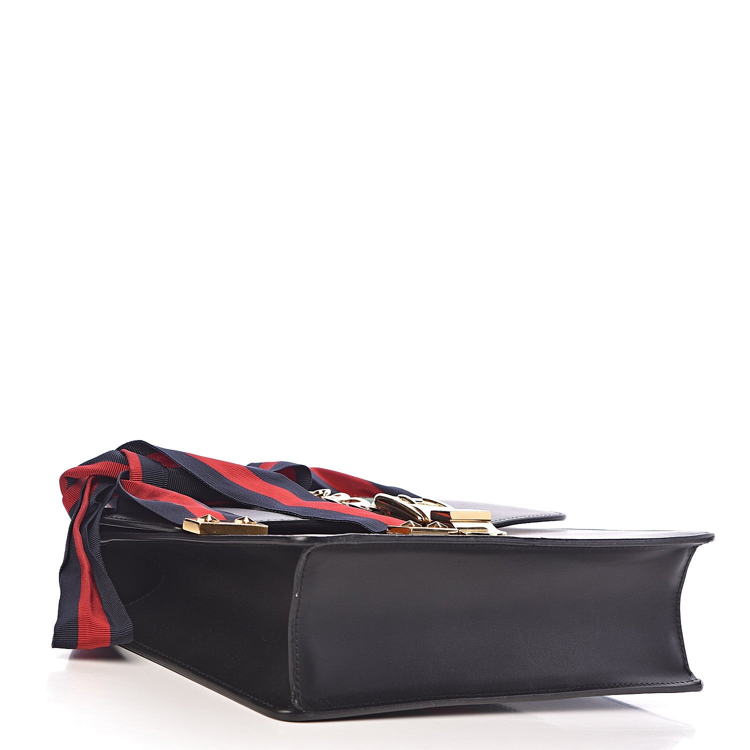 Gucci Calfskin Small Sylvie Shoulder Bag Black 5 of 10