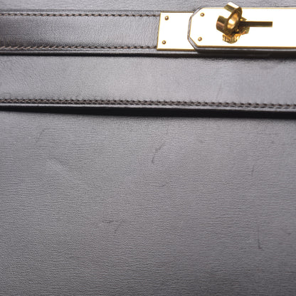 Hermes Box Kelly Sellier 32 Chocolate 10 of 21