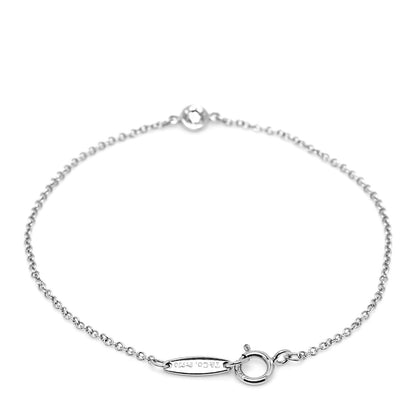 Tiffany Platinum Diamond .08ct Elsa Peretti Diamonds by the Yard Bracelet 3 of 5