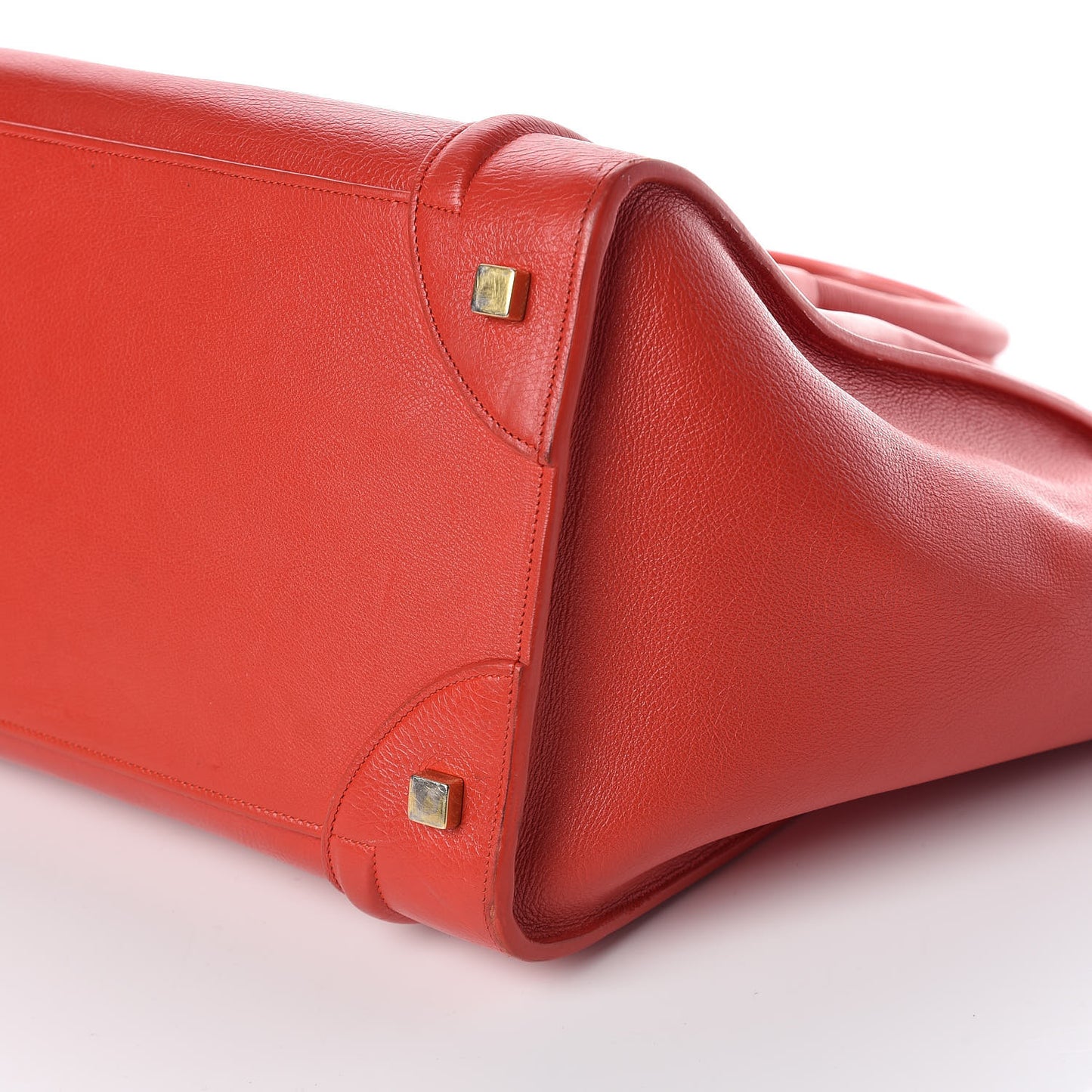 Baby Calfskin Mini Luggage Coquelicot