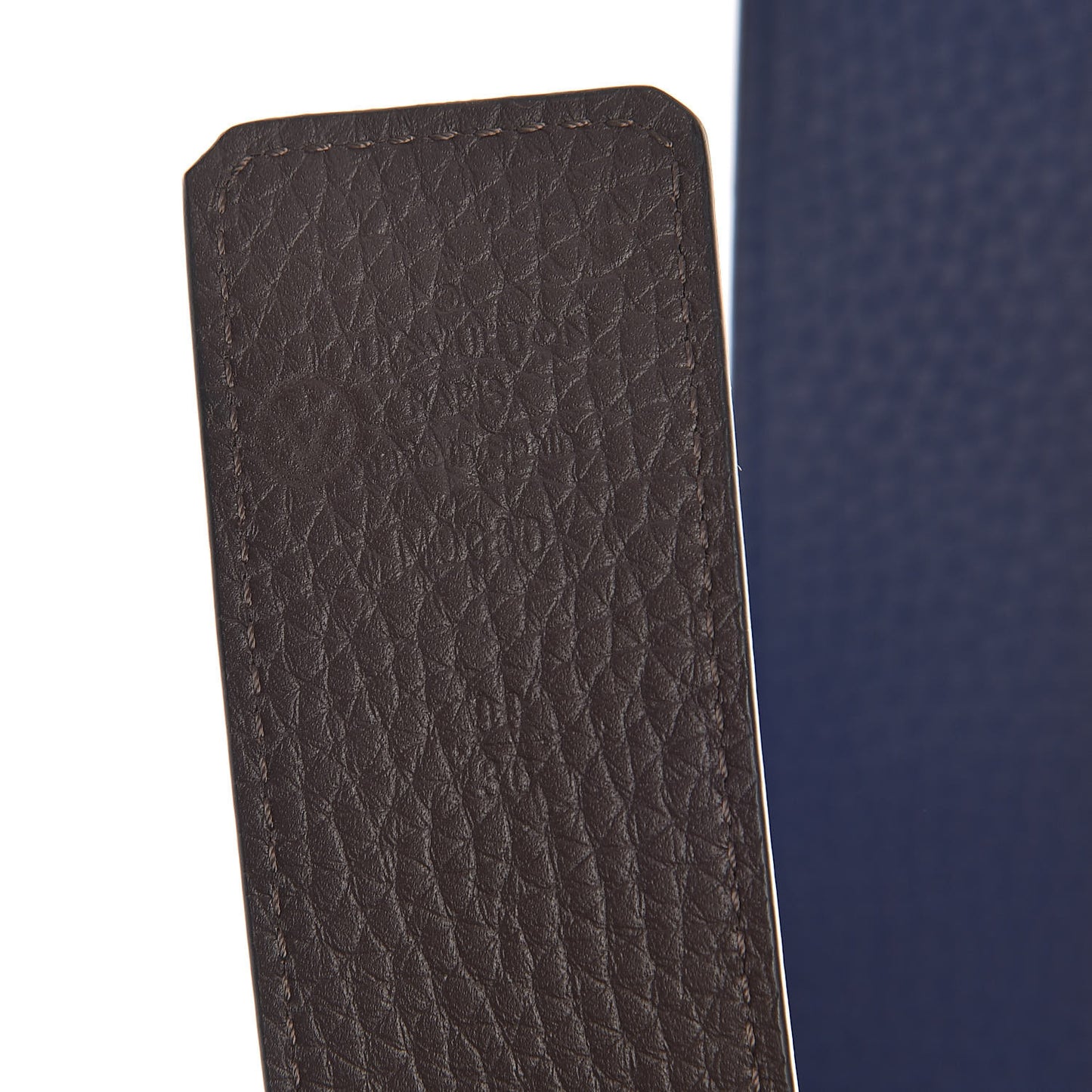 Taurillon Calfskin 40mm LV Initiales Reversible 90 36 Belt Blue