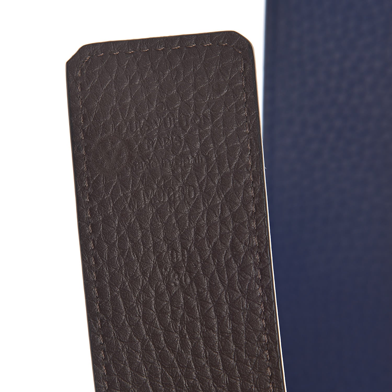 Louis Vuitton Taurillon Calfskin 40mm LV Initiales Reversible 90 36 Belt Blue 4 of 7