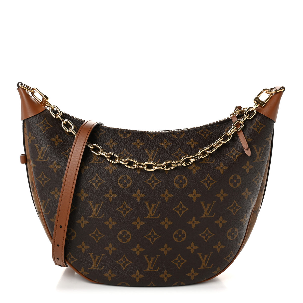 Reverse Monogram Loop Hobo