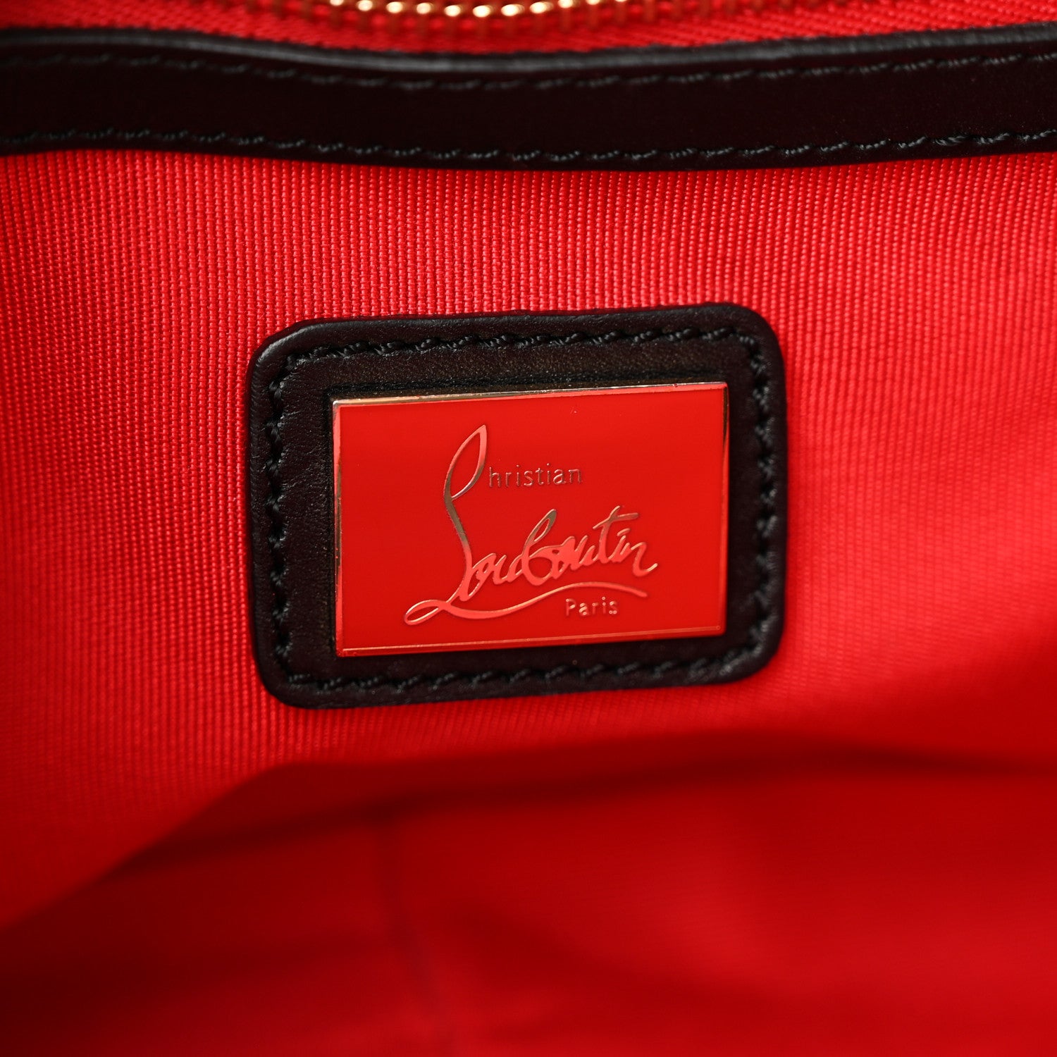 Christian Louboutin Calfskin Small Sweet Charity NV Shoulder Bag Black 6 of 9