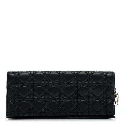 Christian Dior Lambskin Cannage Large Lady Dior Convertible Clutch Black 1 of 6