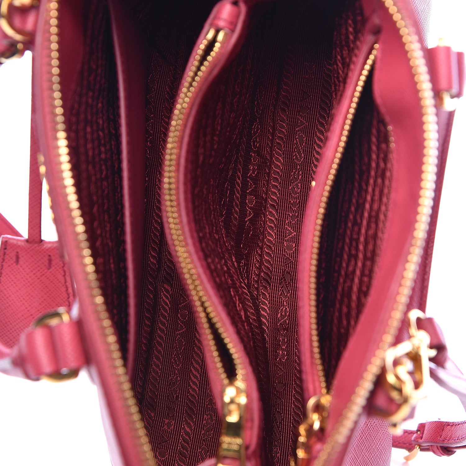 Prada Saffiano Lux Small Promenade Tote Fuxia 5 of 14