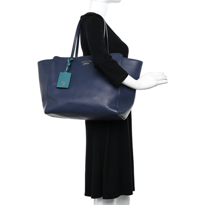 Gucci Dollar Calfskin Medium Swing Tote Marine Deep Cobalt 2 of 9