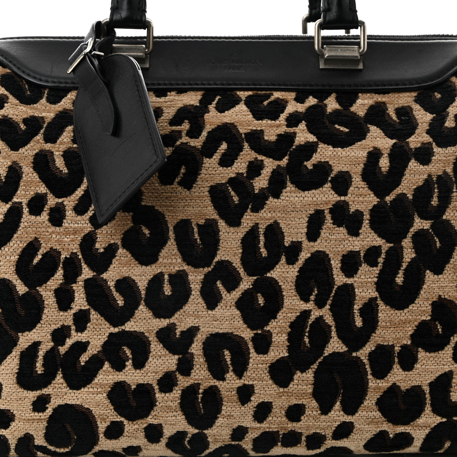 Louis Vuitton Jacquard Velvet Leopard Print Stephen Sprouse Speedy 8 of 12