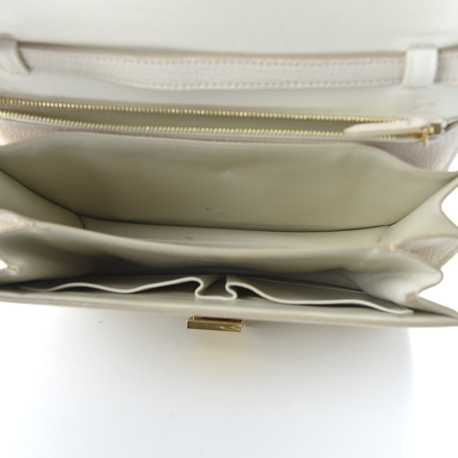 Celine Goatskin Medium Classic Box Flap Bag White 5 of 11