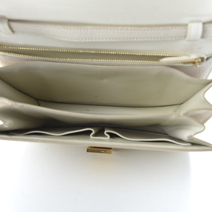 Celine Goatskin Medium Classic Box Flap Bag White 5 of 11