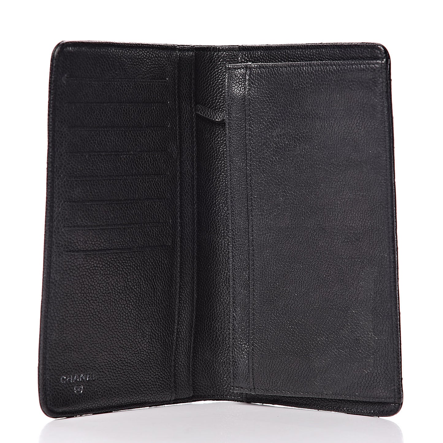 Caviar Quilted Reissue Yen Wallet Black