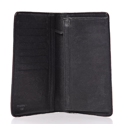 Chanel Caviar Quilted Reissue Yen Wallet Black 5 of 12
