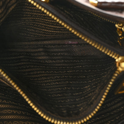 Prada Vitello Shine Shopping Satchel Bruciato 9 of 14