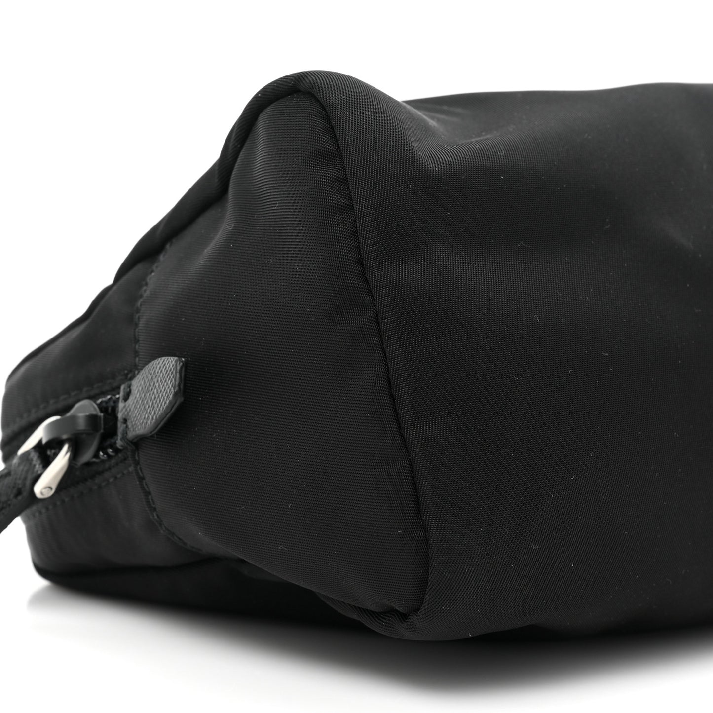 Tessuto Nylon Saffiano Wristlet Black
