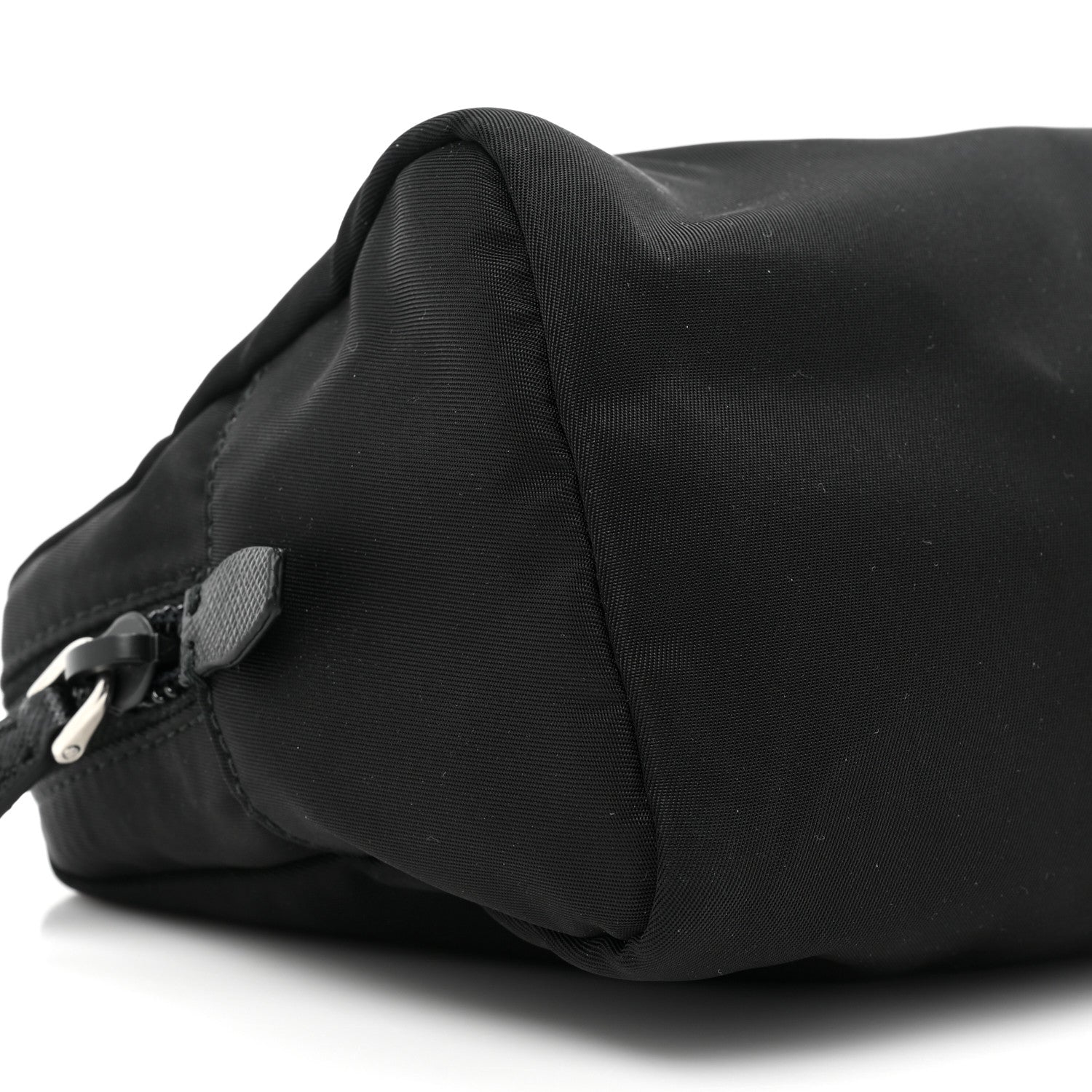Prada Tessuto Nylon Saffiano Wristlet Black 8 of 8