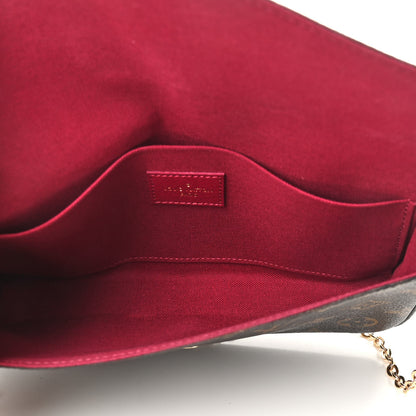 Louis Vuitton Monogram Pochette Felicie Chain Wallet Fuchsia 6 of 12