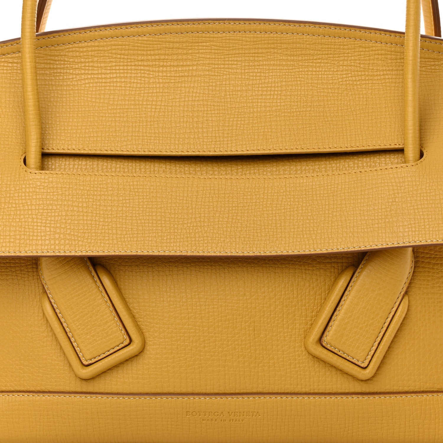 Bottega Veneta Grainy Calfskin Small Arco Curry 8 of 13