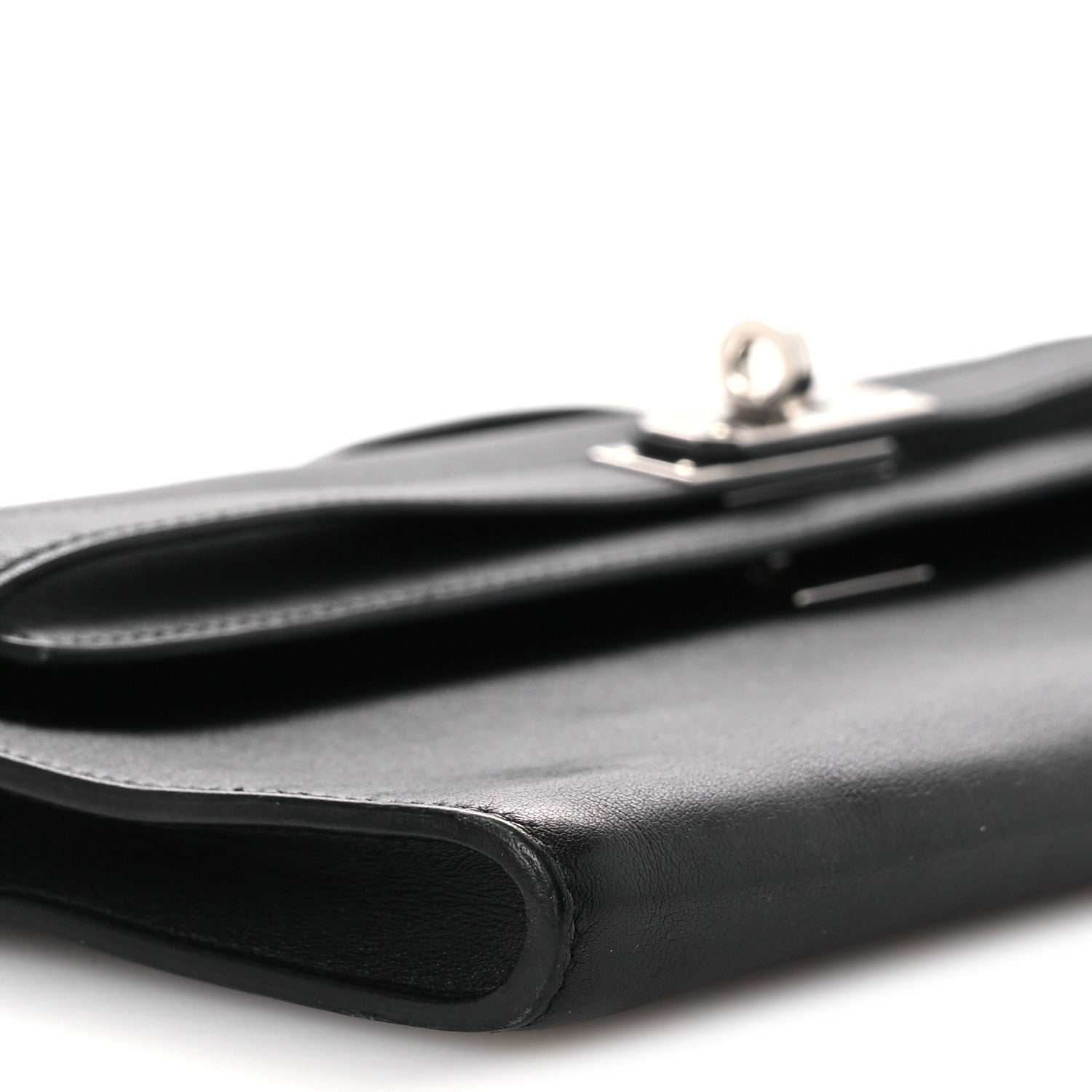 Hermes Swift Kelly Cut Clutch Pochette Black 9 of 13