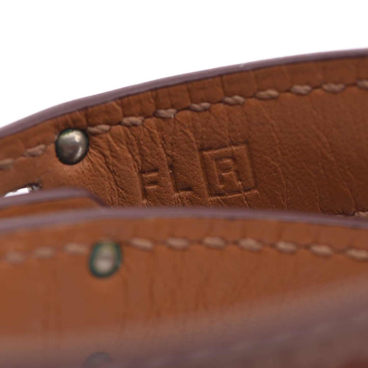 Barenia Kelly Double Tour Bracelet S Fauve