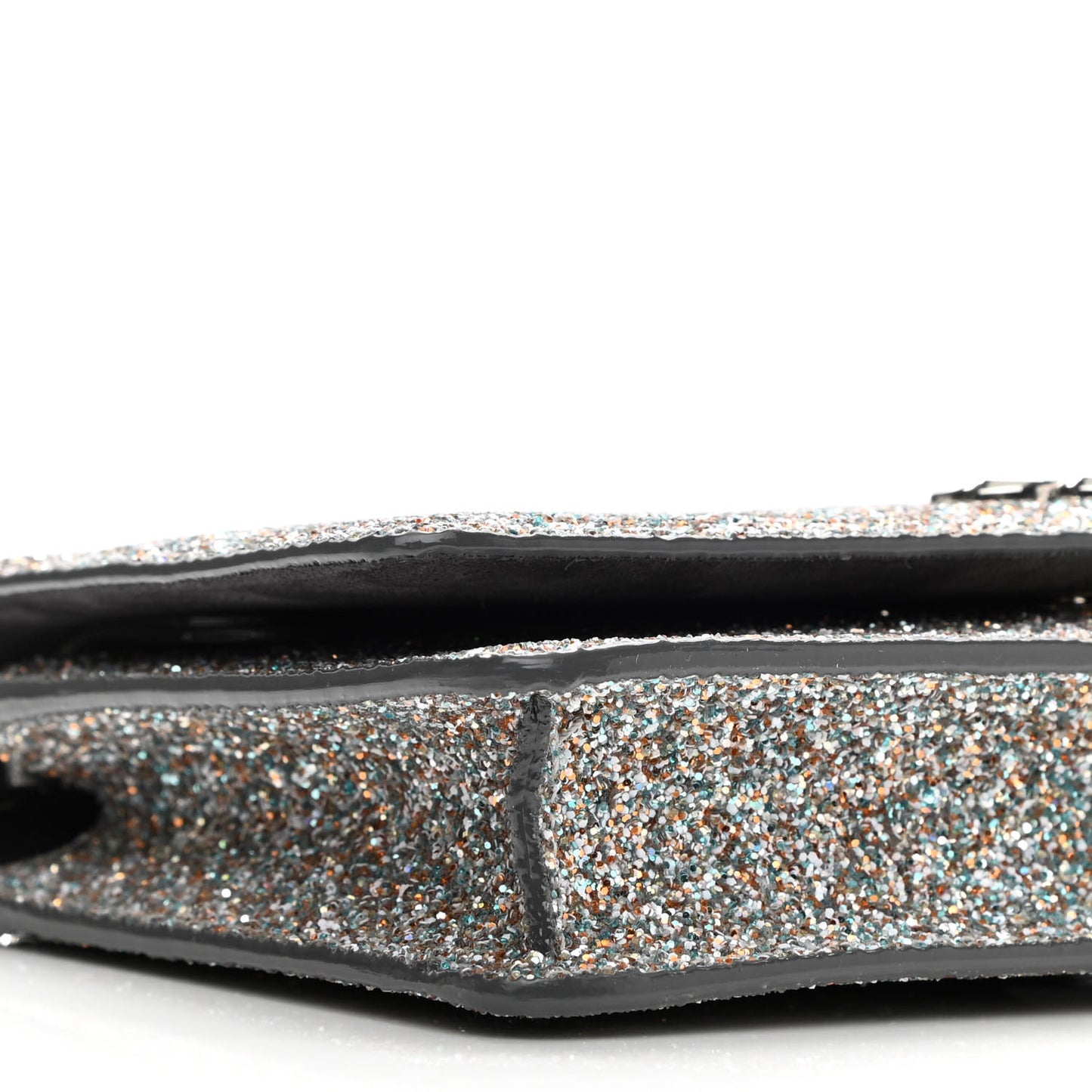 Glitter Palace Wallet On Chain Silver Multicolor