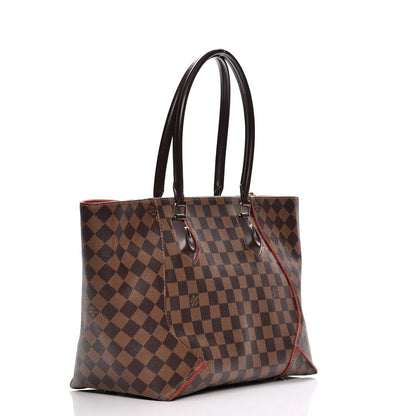 Louis Vuitton Damier Ebene Caissa Tote MM Cherry 3 of 7