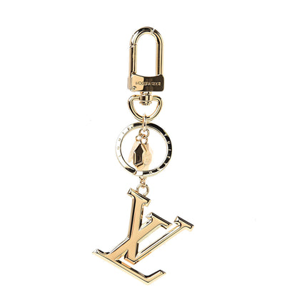Louis Vuitton LV Facettes Bag Charm Key Holder Gold 1 of 4