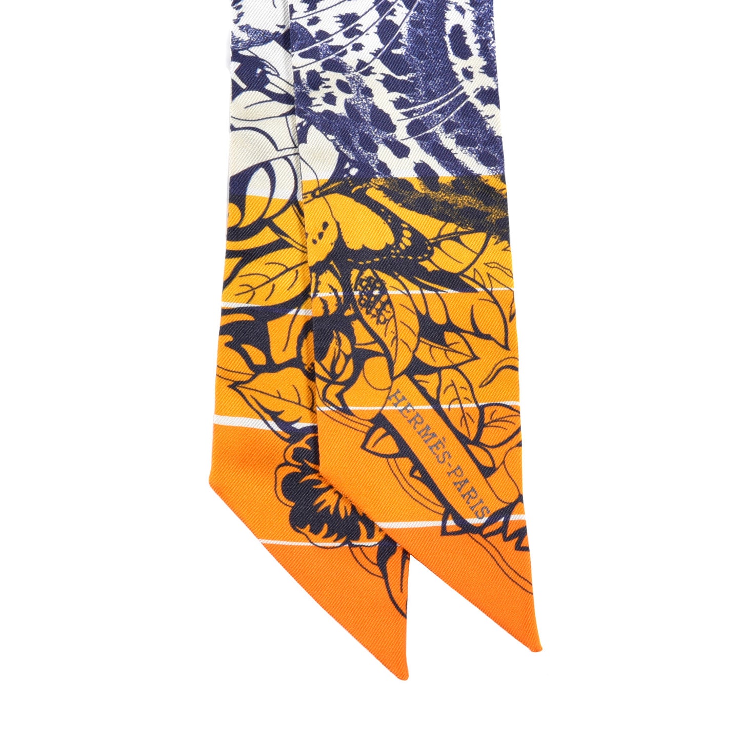 Silk Jungle Love Rainbow Twilly Orange Encre Vieux Rose