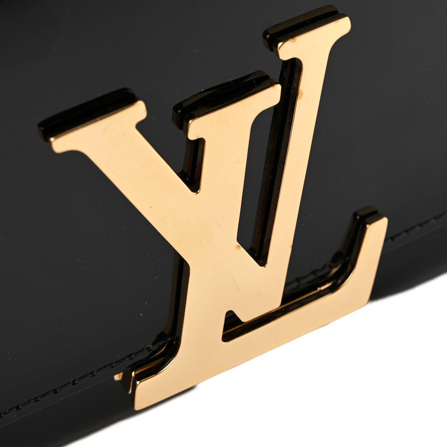 Louis Vuitton Patent Louise Clutch Black 7 of 8