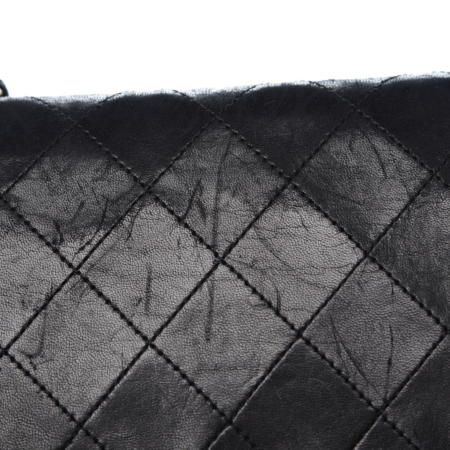 Chanel Lambskin Quilted Medium Double Flap Black 13 of 19