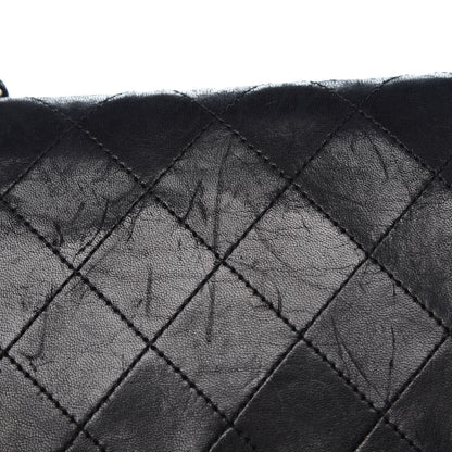 Chanel Lambskin Quilted Medium Double Flap Black 13 of 19